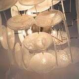 Murano Alabaster Discs Chandelier Ø50 - Bellavé Studio