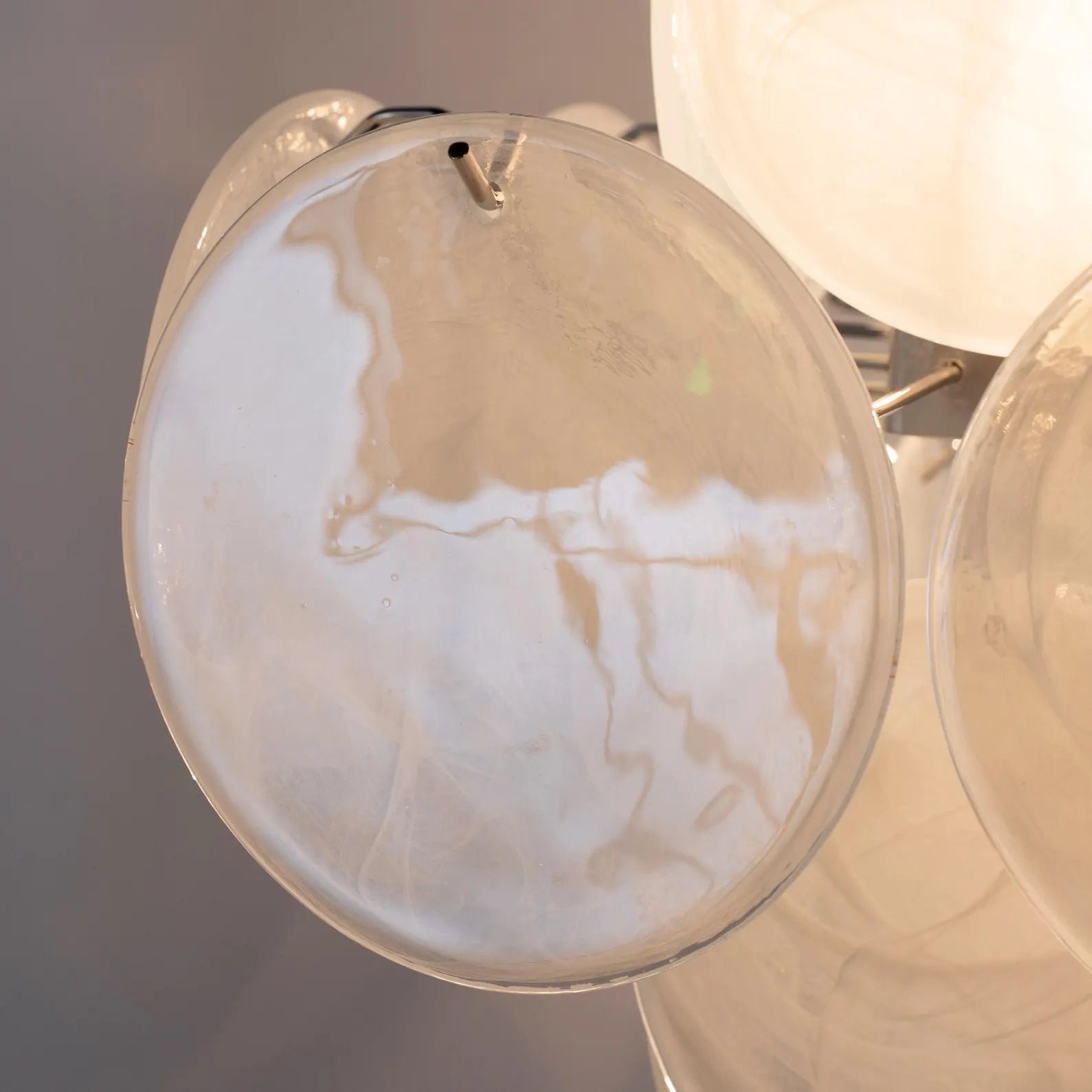 Murano Alabaster Discs Chandelier Ø50 - Bellavé Studio