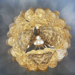 Murano Amber Drop Chandelier - 75 Drop - Bellavé Studio