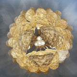 Murano Amber Drop Chandelier - 75 Drop - Bellavé Studio