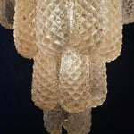 Murano Amber Drop Chandelier - 75 Drop - Bellavé Studio
