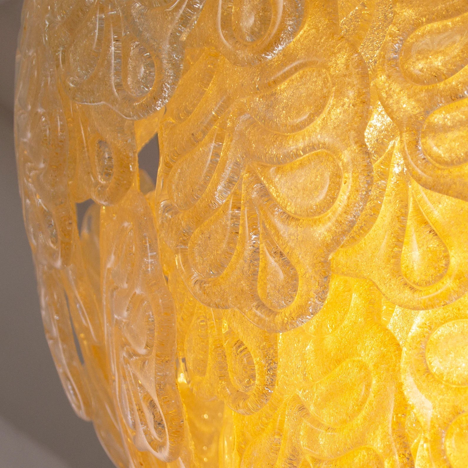 Murano Amber Leaves Chandelier Ø105 - Bellavé Studio