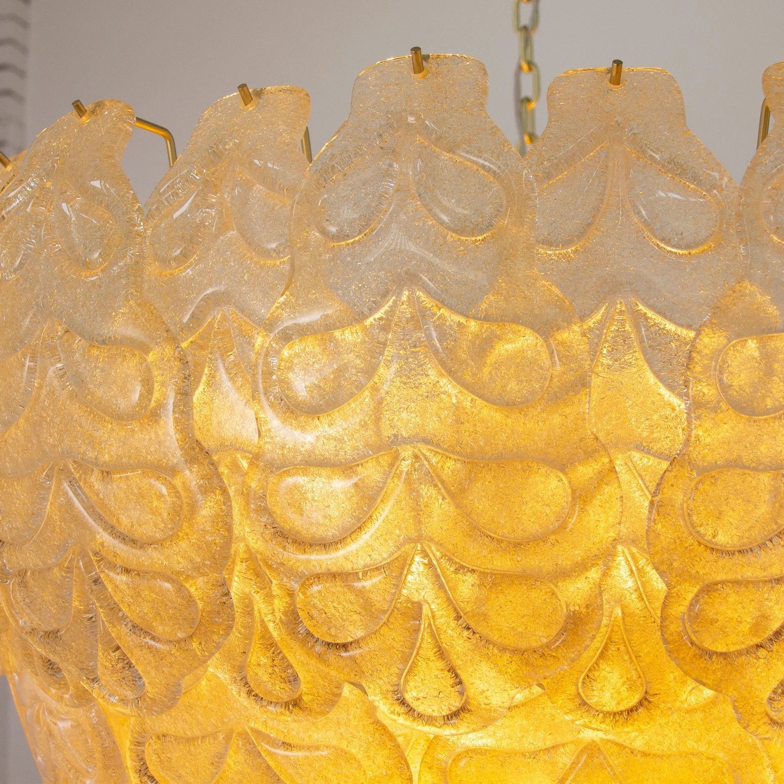 Murano Amber Leaves Chandelier Ø105 - Bellavé Studio