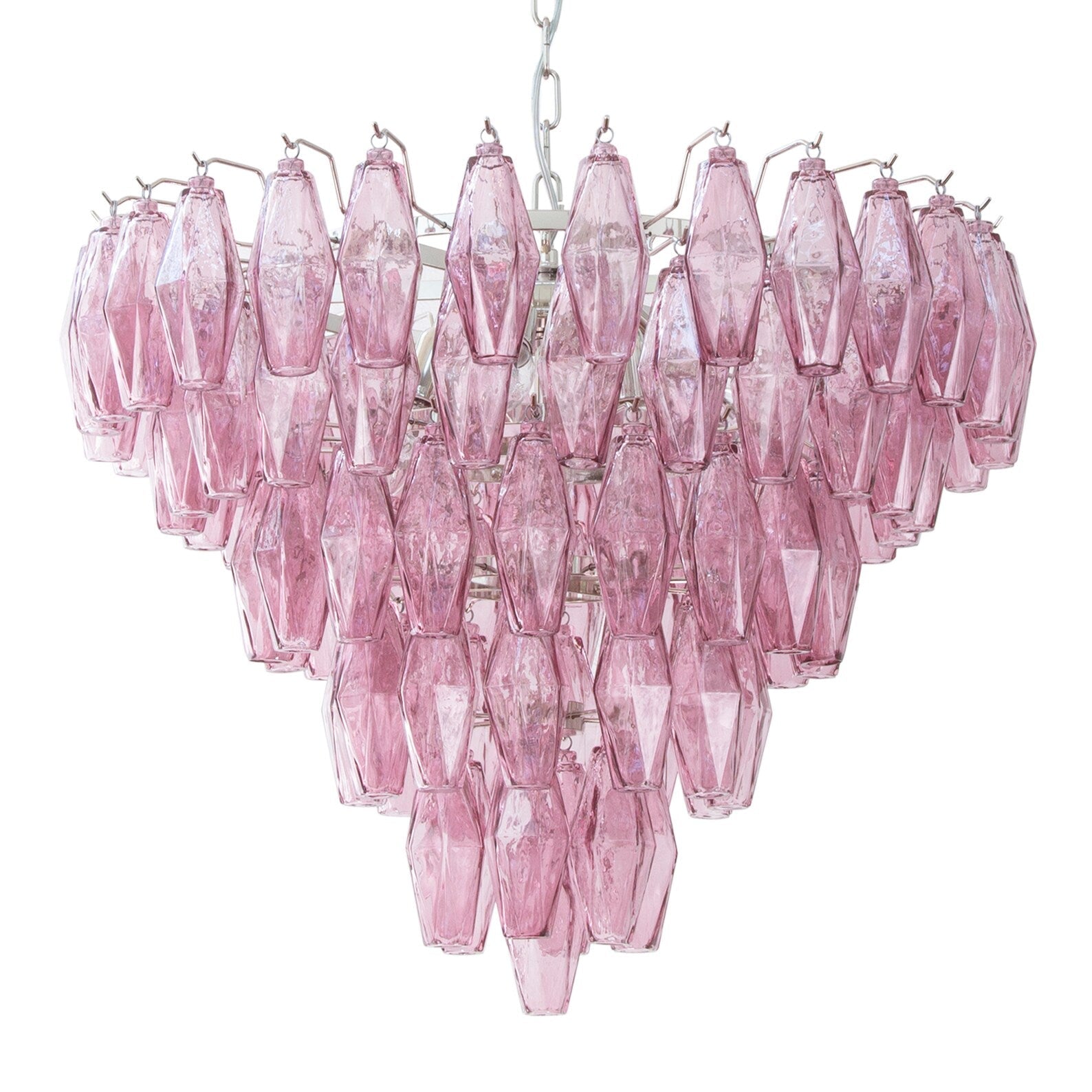 Murano Amethyst Poliedri Chandelier Ø75 - Bellavé Studio