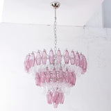 Murano Amethyst/Clear Poliedri Chandelier Ø75 - Bellavé Studio