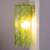 Murano Apple Green Tronchi Wall Sconces – Set of 2 - Bellavé Studio