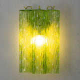 Murano Apple Green Tronchi Wall Sconces – Set of 2 - Bellavé Studio