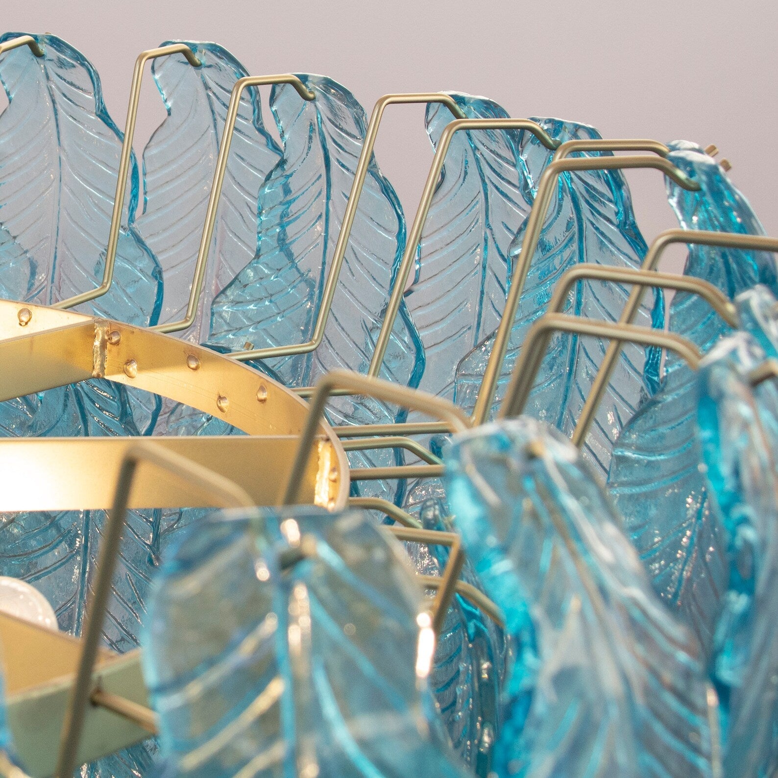 Murano Aqua Leaves Chandelier Ø105 - Bellavé Studio