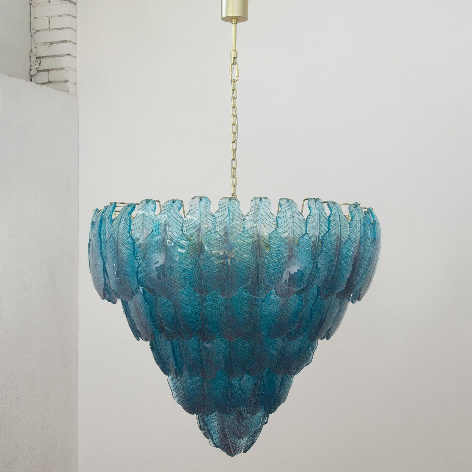 Murano Aqua Leaves Chandelier Ø105 - Bellavé Studio