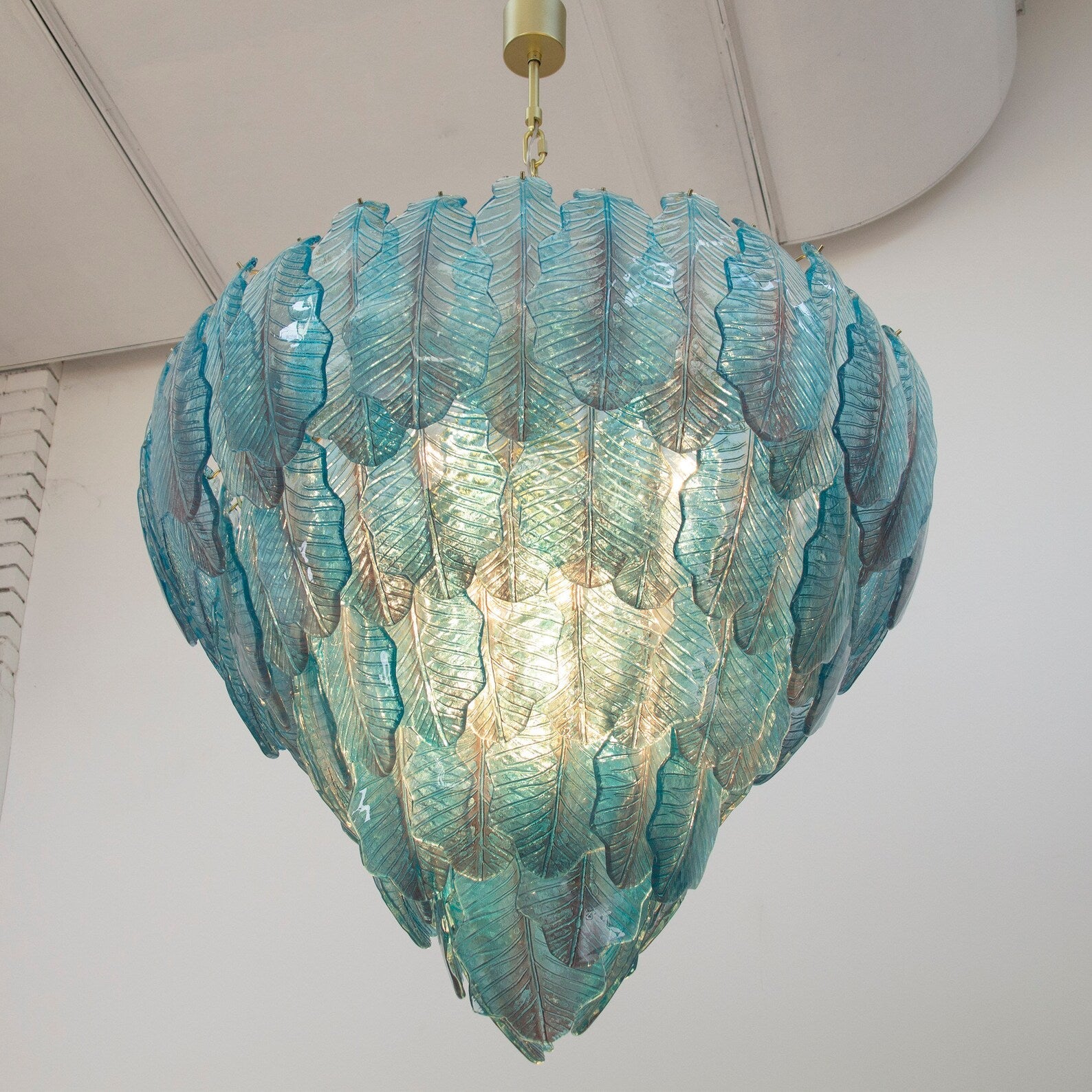 Murano Aqua Leaves Chandelier Ø105 - Bellavé Studio