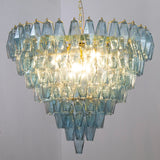 Murano Avio Poliedri Chandelier Ø75 - 143 Glasses - Bellavé Studio
