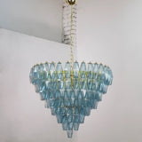 Murano Avio Poliedri Chandelier Ø75 - 143 Glasses - Bellavé Studio