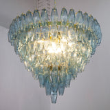 Murano Avio Poliedri Chandelier Ø75 - 143 Glasses - Bellavé Studio