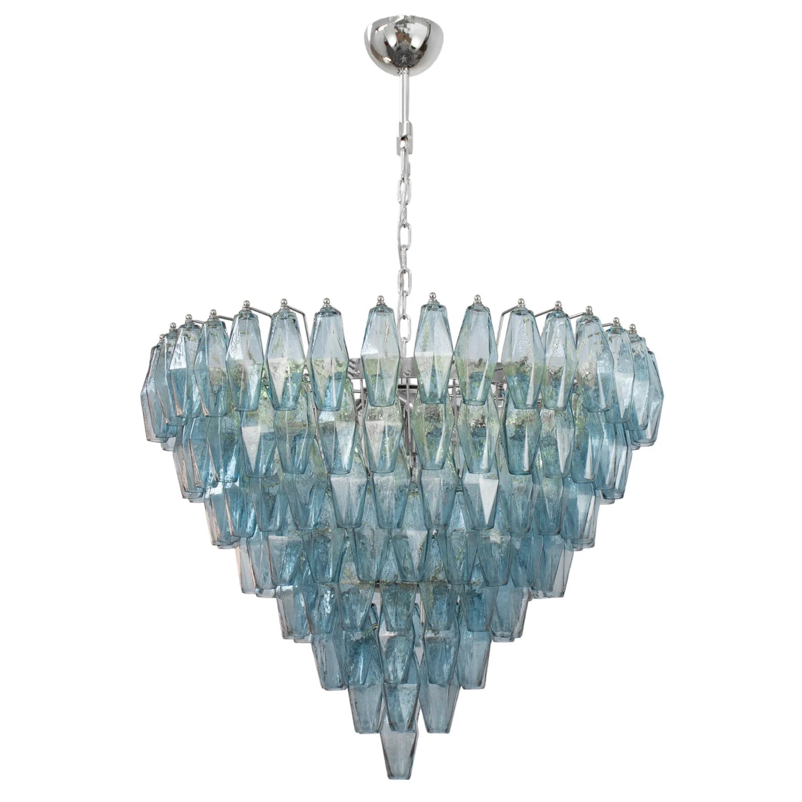 Murano Avio Poliedri Chandelier Ø75 - 143 Glasses - Bellavé Studio