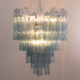 Murano Blue Tronchi Chandelier Ø70 - 56 Tubes - Bellavé Studio