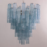 Murano Blue Tronchi Chandelier Ø70 - 56 Tubes - Bellavé Studio