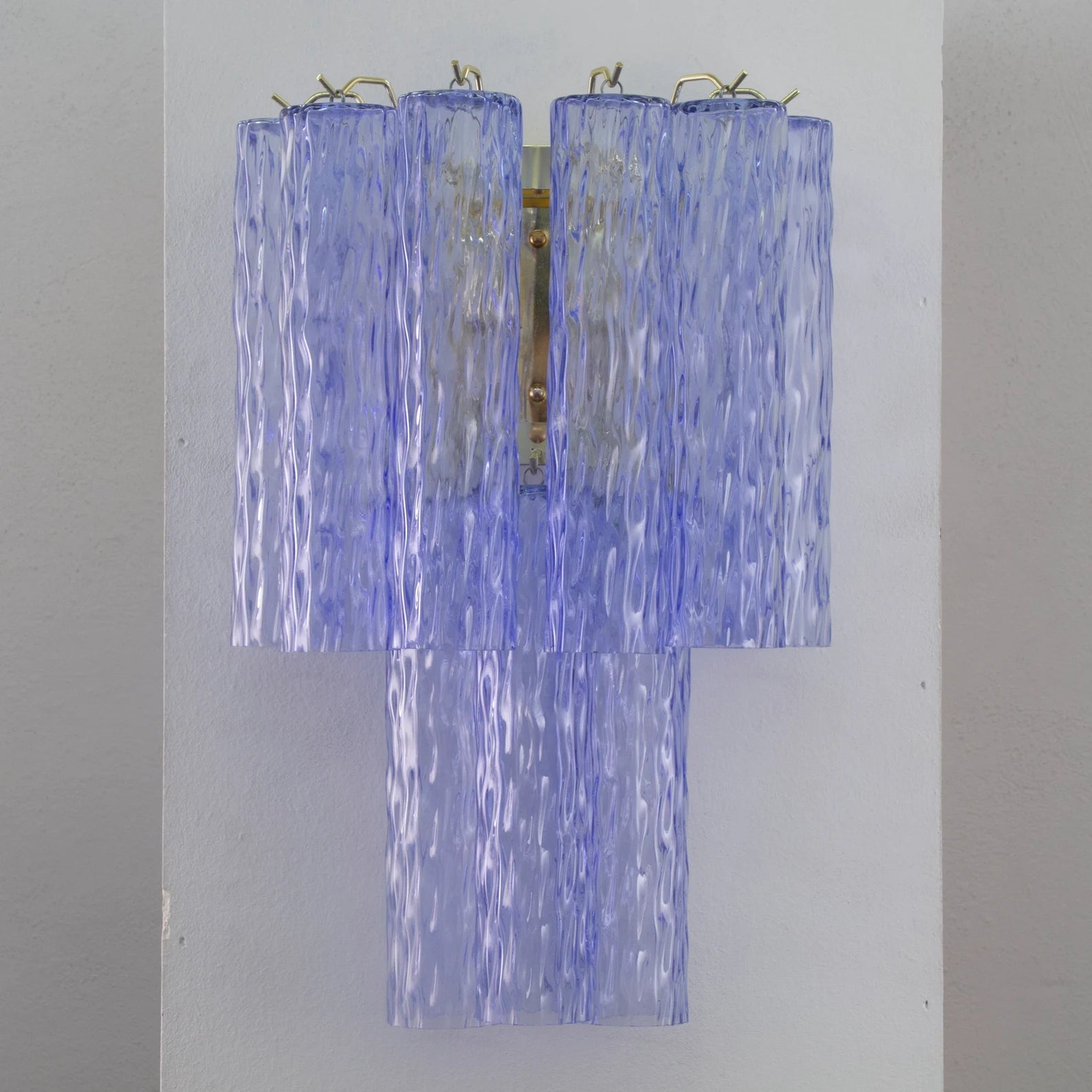 Murano Blue Tronchi Wall Sconce - Bellavé Studio