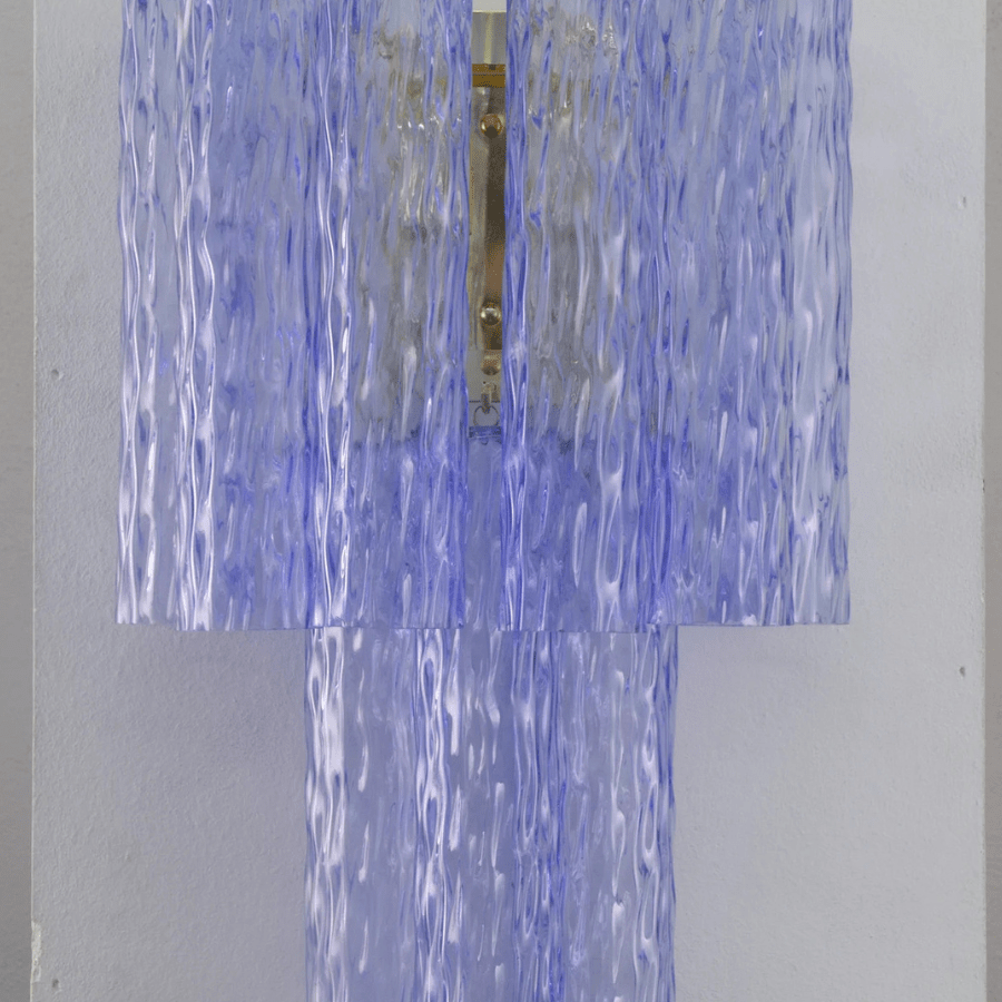 Murano Blue Tronchi Wall Sconce - Bellavé Studio