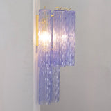 Murano Blue Tronchi Wall Sconce - Bellavé Studio