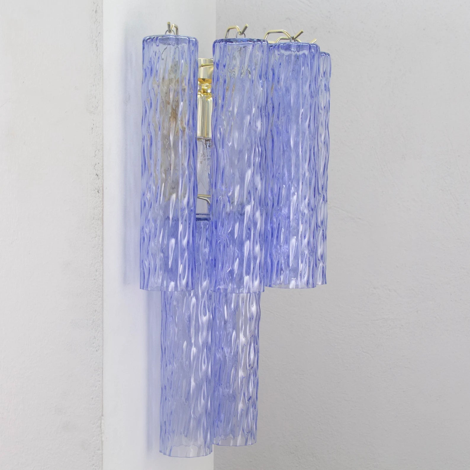 Murano Blue Tronchi Wall Sconce - Bellavé Studio