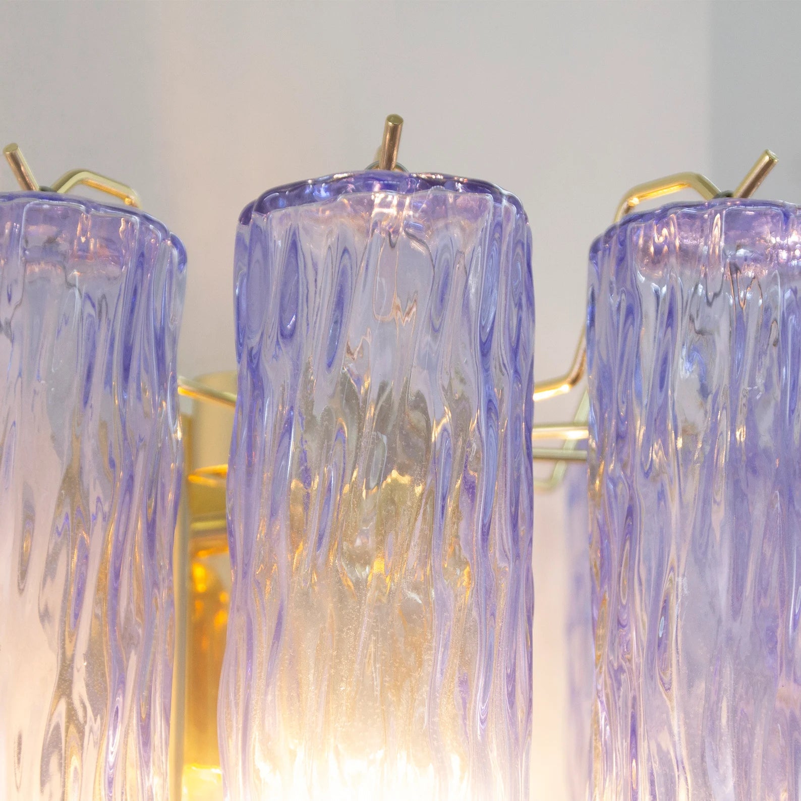 Murano Blue Tronchi Wall Sconce - Bellavé Studio