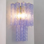 Murano Blue Tronchi Wall Sconce - Bellavé Studio