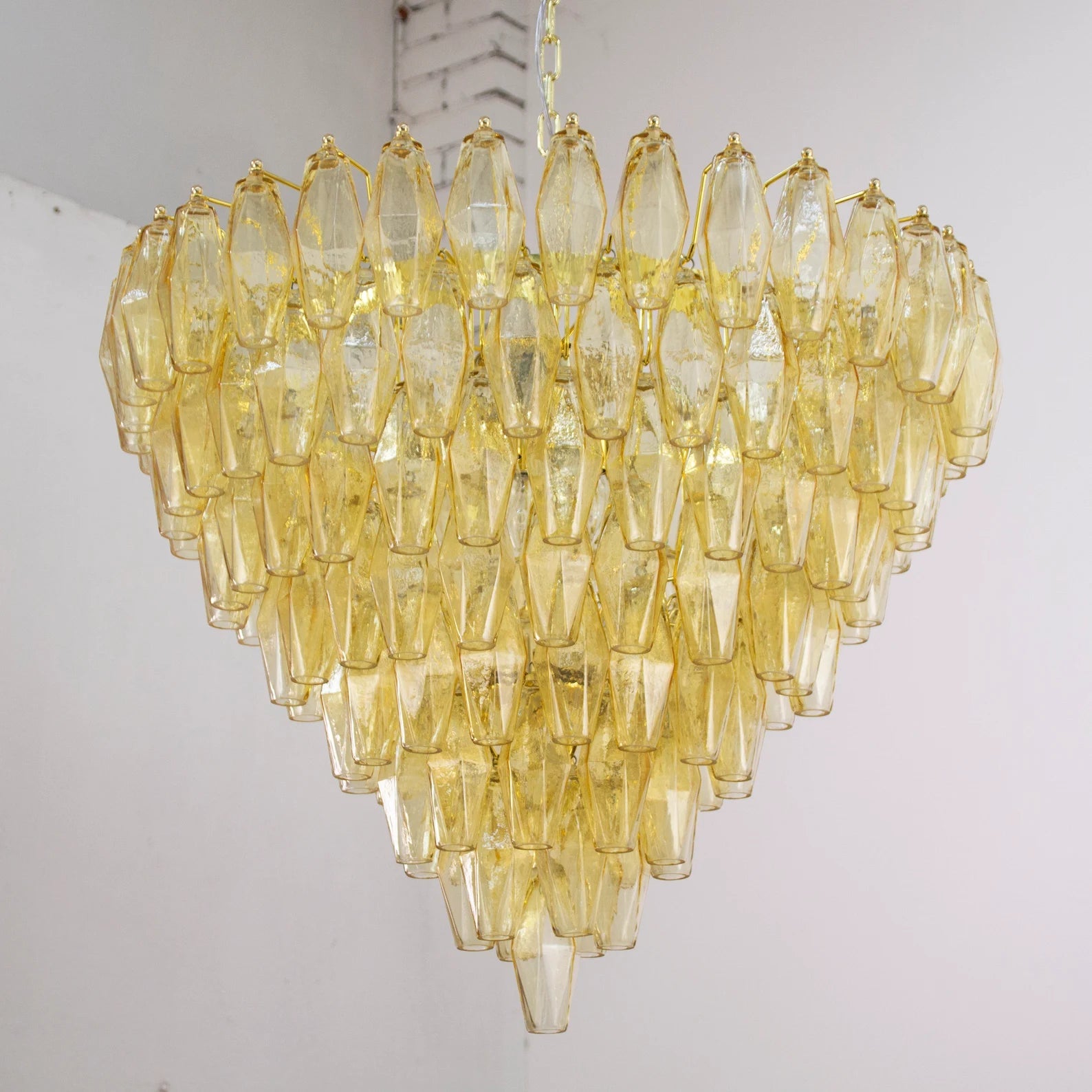Murano Camomilla Poliedri Chandelier Ø75 - Bellavé Studio