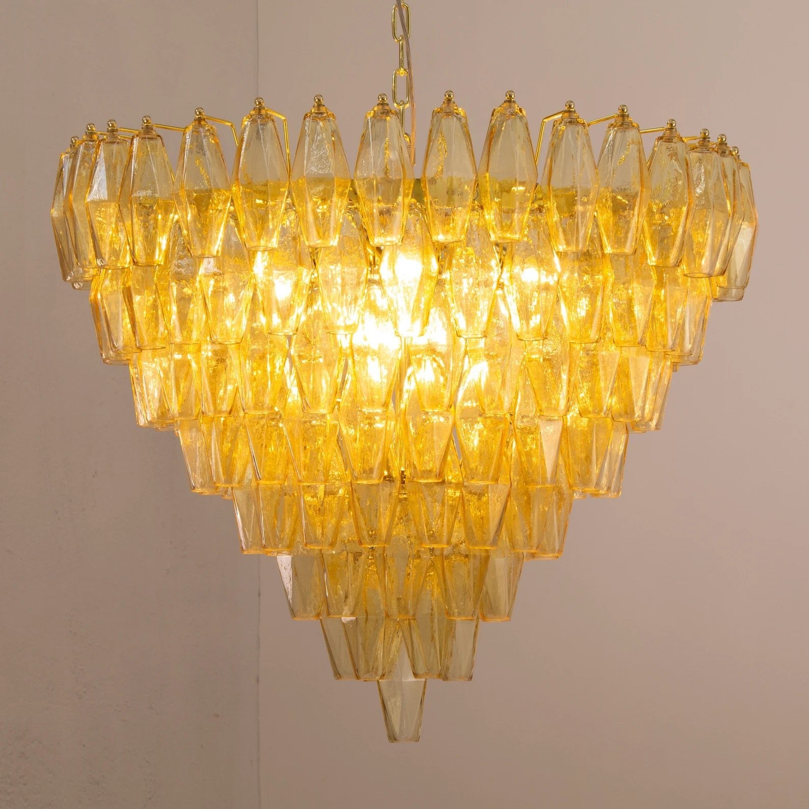 Murano Camomilla Poliedri Chandelier Ø75 - Bellavé Studio