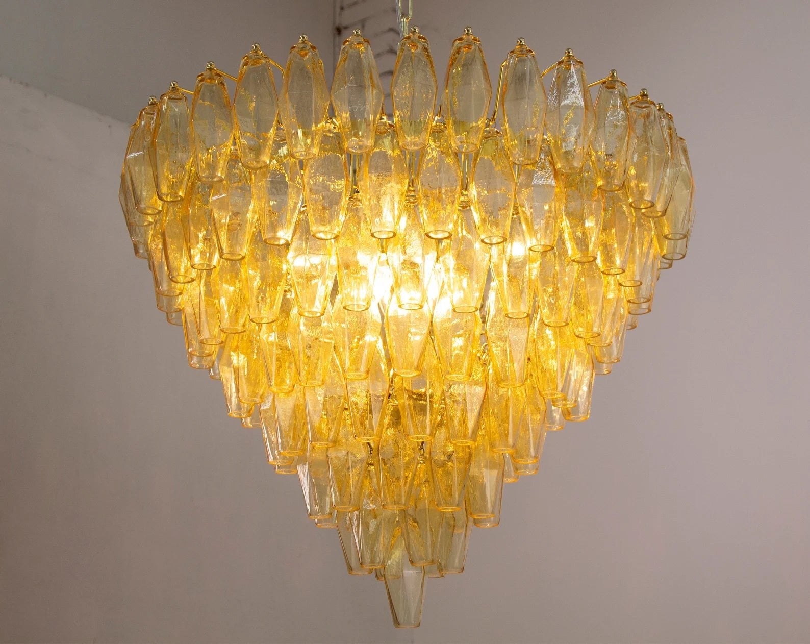 Murano Camomilla Poliedri Chandelier Ø75 - Bellavé Studio