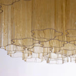 Murano Champagne Tronchi Flush Chandelier Ø70 - Bellavé Studio