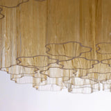 Murano Champagne Tronchi Flush Chandelier Ø70 - Bellavé Studio