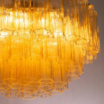 Murano Champagne Tronchi Flush Chandelier Ø70 - Bellavé Studio