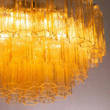 Murano Champagne Tronchi Flush Chandelier Ø70 - Bellavé Studio