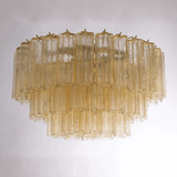 Murano Champagne Tronchi Flush Chandelier Ø70 - Bellavé Studio