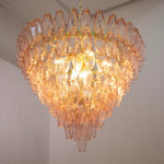 Murano Cipria Pink Poliedri Chandelier Ø75 - Bellavé Studio