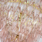 Murano Cipria Pink Poliedri Chandelier Ø75 - Bellavé Studio