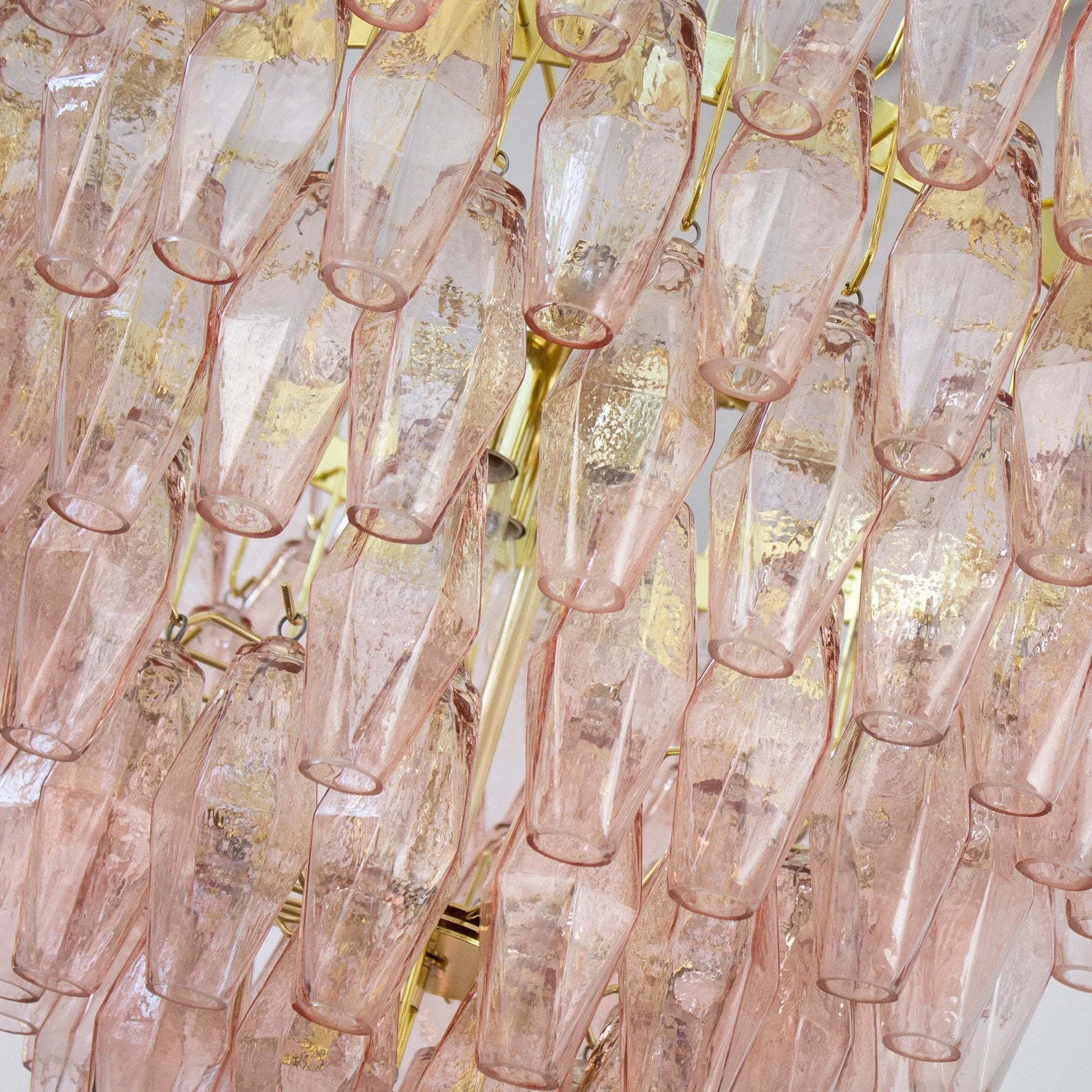 Murano Cipria Pink Poliedri Chandelier Ø75 - Bellavé Studio