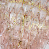 Murano Cipria Pink Poliedri Chandelier Ø75 - Bellavé Studio