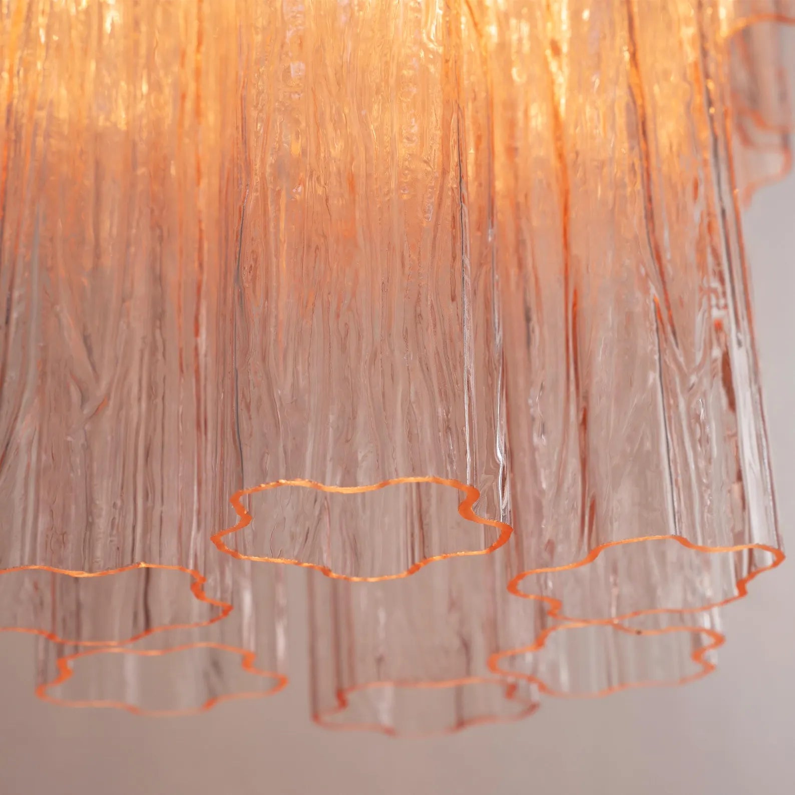Murano Cipria Tronchi Chandelier Ø65 - 48 Tubes - Bellavé Studio
