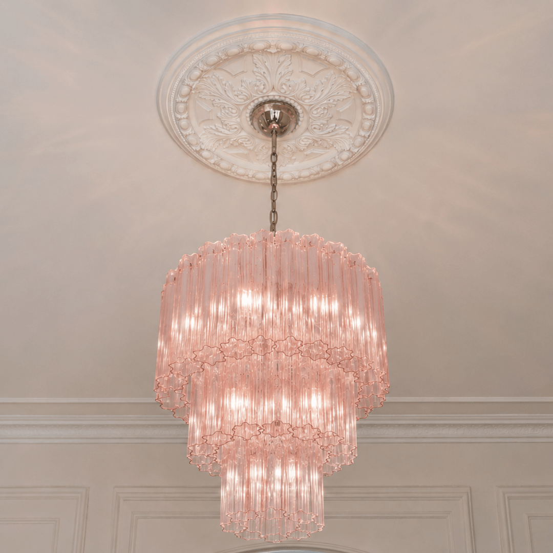 Murano Cipria Tronchi Chandelier Ø65 - 48 Tubes - Bellavé Studio