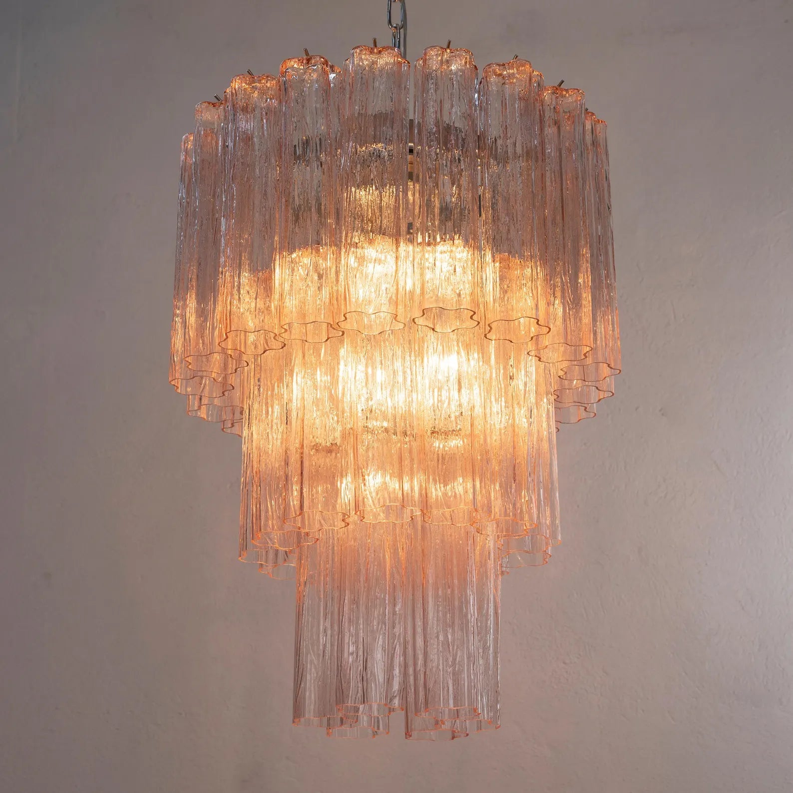 Murano Cipria Tronchi Chandelier Ø65 - 48 Tubes - Bellavé Studio