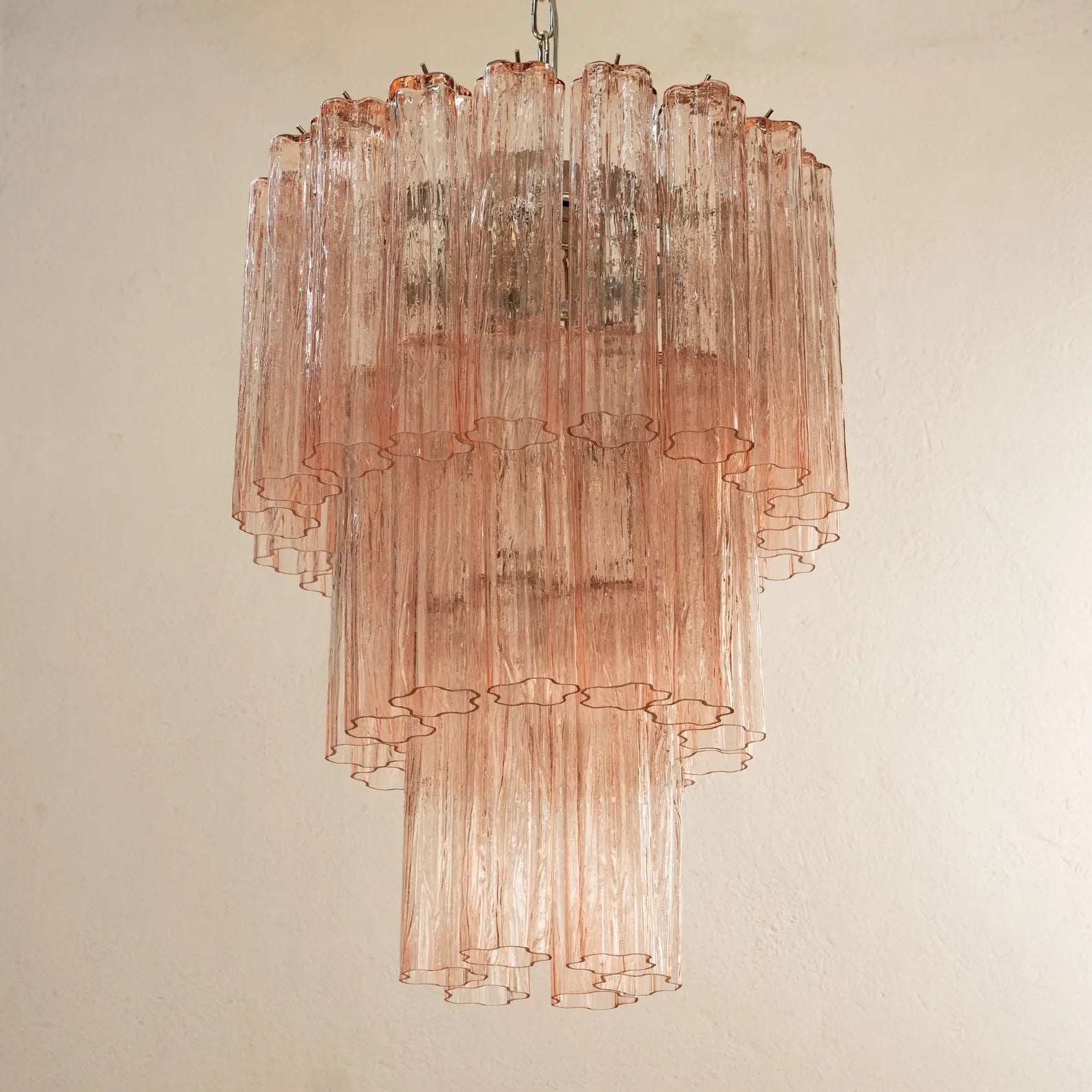 Murano Cipria Tronchi Chandelier Ø65 - 48 Tubes - Bellavé Studio