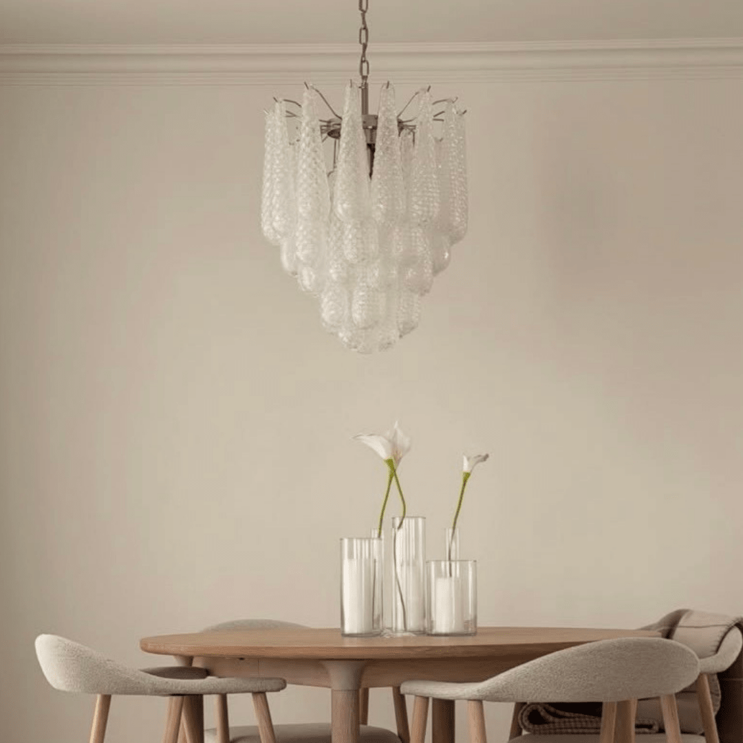 Murano Clear 41 Drop Chandelier - Bellavé Studio