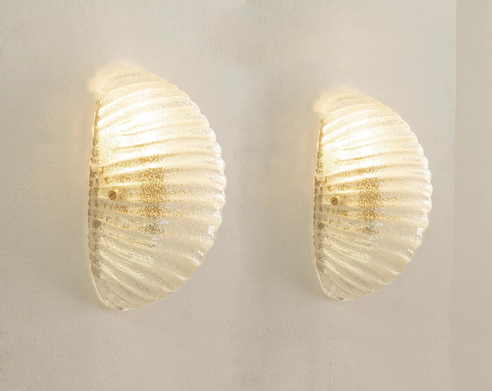 Murano Clear Applique – Sett med 2 vegglamper - Bellavé Studio