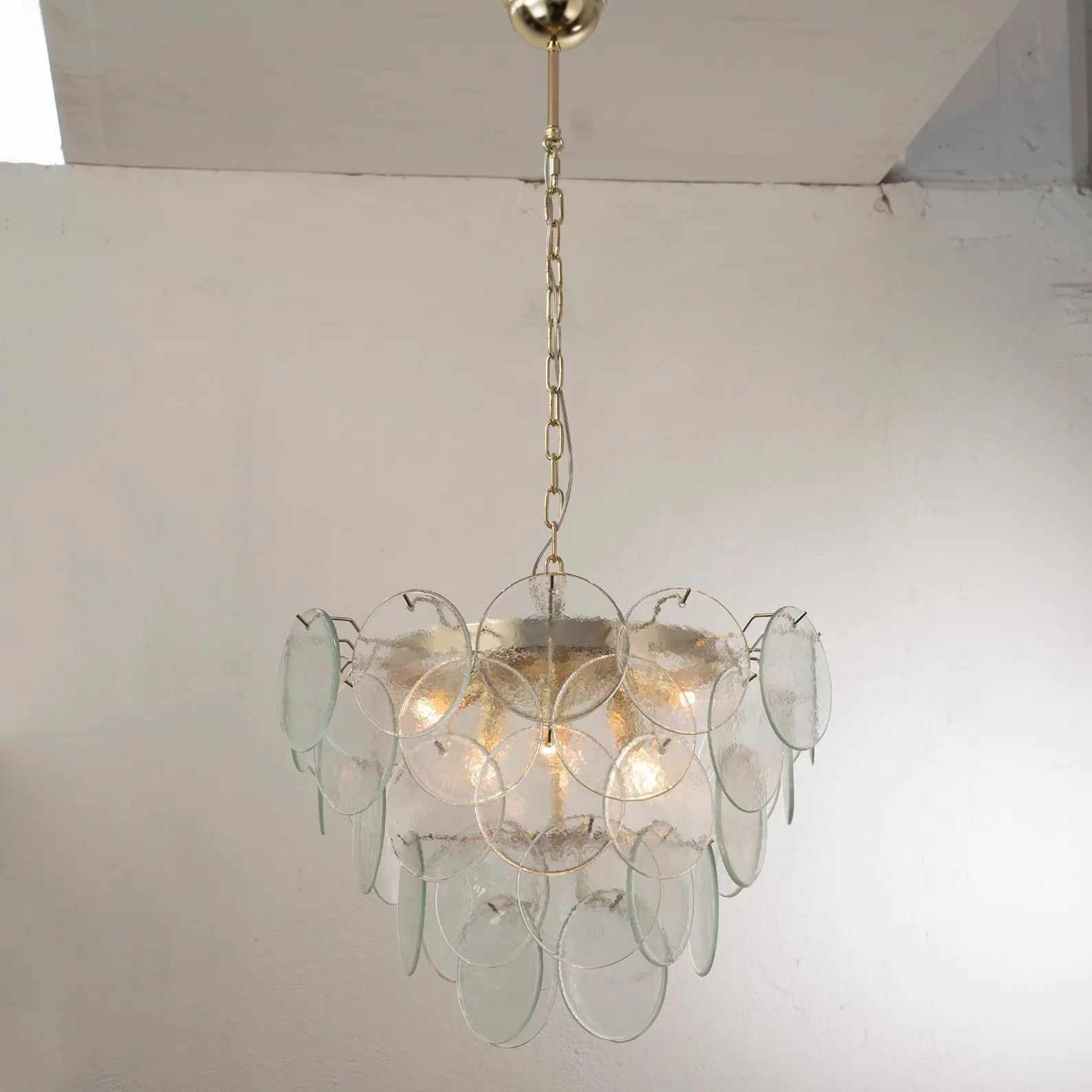 Murano Clear Discs Chandelier Ø60 - Bellavé Studio