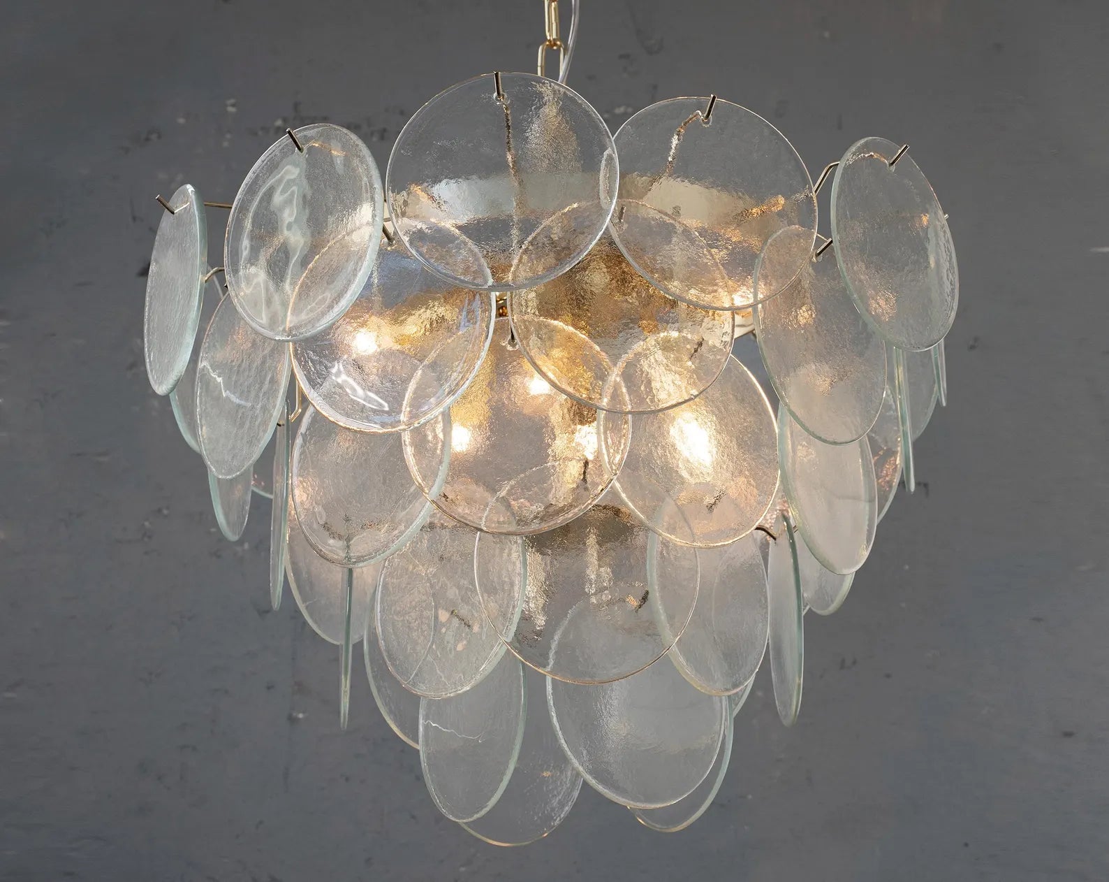 Murano Clear Discs Chandelier Ø60 - Bellavé Studio
