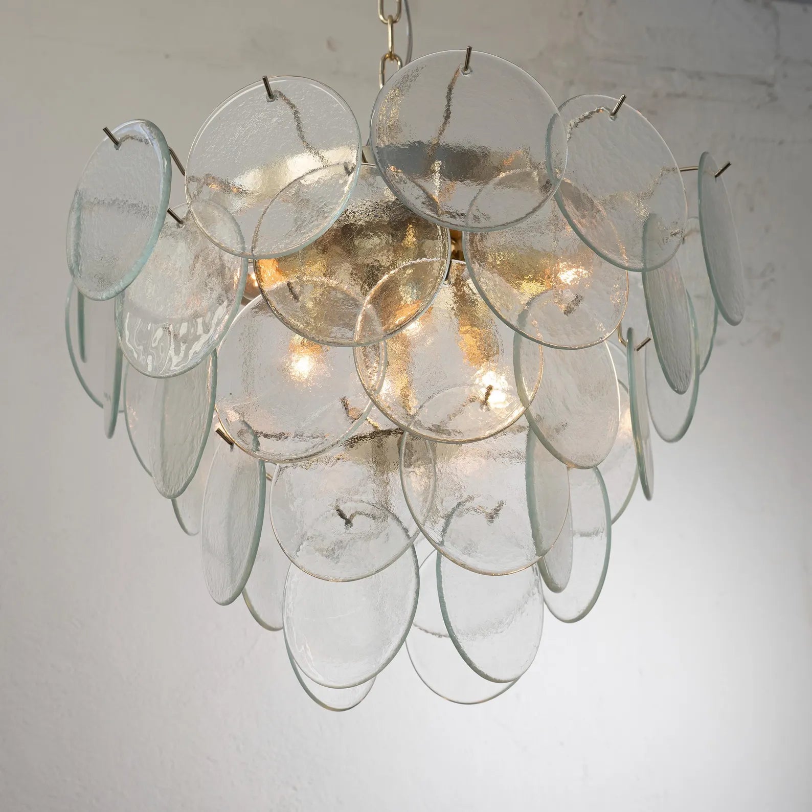 Murano Clear Discs Chandelier Ø60 - Bellavé Studio