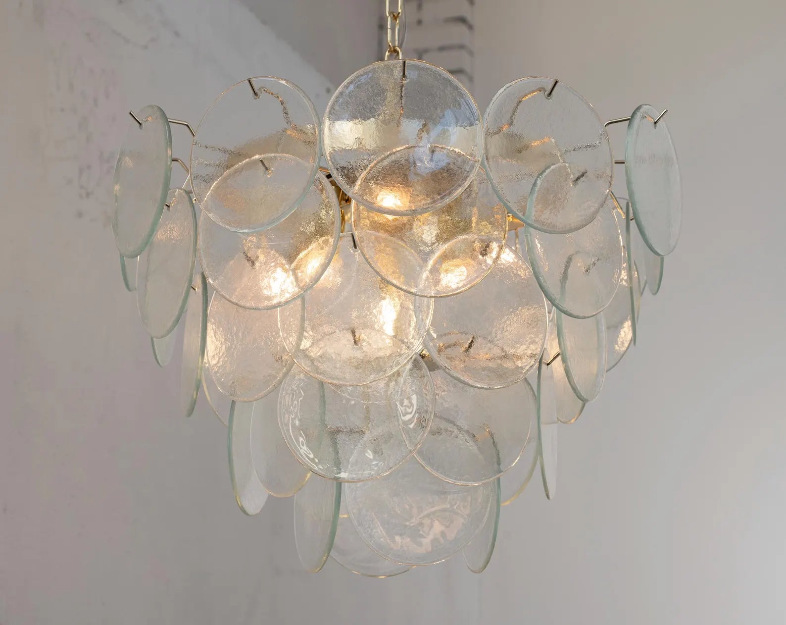 Murano Clear Discs Chandelier Ø60 - Bellavé Studio