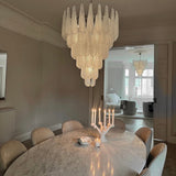 Murano Clear Drop Chandelier - 75 Drop - Bellavé Studio