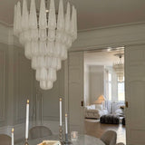 Murano Clear Drop Chandelier - 75 Drop - Bellavé Studio